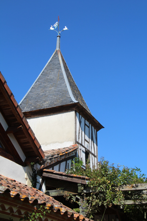 Blick auf den Taubenturm